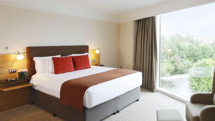 Brown Bed And White Bedsheet And White Background